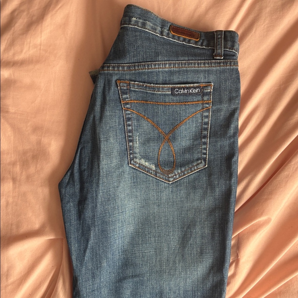 Calvin Klein Women's Boot Cut Jeans - Blue